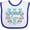 White and Royal, variant on Inktastic My Nonna Loves Me with Flowers and Hearts Boys or Girls Baby Bib