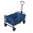 thumbnail image 5 of Heavy Duty Capacity Collapsible Folding Outdoor Utility Wagon Patio Garden Cart with 2 Drink Holders and Wheels for Camping and Picnic, 5 of 6