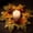 A, variant on OutmaxHome Fall Artificial Candle Ring Wreath, Small Fake Autumn Leaves Berry Wreath, Thanksgiving Halloween Home Table Decor Candle Ring