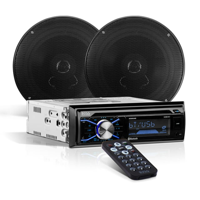 Boss Audio 656BCK CD Receiver and 2 6.5" Speakers