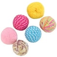 thumbnail image 1 of 6PCS Cat Bell Balls Set Interactive Soft Cat Ball Toy Cat Plush Ball Cat Toy, 1 of 10