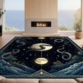 thumbnail image 2 of Design&I 3'x5' Ultra Soft Throw Mat, Mystical Snake Celestial Moon Astral Border Gothic Witchy Design None Fluffy Washable Easy Care Indoor rug for Bedside Hallway, 2 of 7