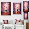 thumbnail image 4 of Designart "Purple Pops With Playful Balloons I" Pop Art Wall Art Prints, 4 of 7