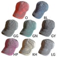 thumbnail image 2 of Women Men Vinta Washed Dyed Cap Casual Outdoor Sunscreen Wavy Striped Adjable Dad Hat, 2 of 5