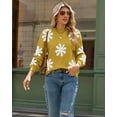 thumbnail image 4 of Zeagoo Sweaters for Women Fall Fashion Trendy Long Sleeve Turtleneck Pullover Lantern Knit Sweater Tops, 4 of 6