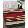 thumbnail image 3 of Ahgly Company Machine Washable Indoor Rectangle Abstract Tiger Orange Brown Area Rugs, 8' x 10', 3 of 7