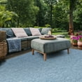 thumbnail image 3 of Safavieh Courtyard Finnian Solid Indoor/Outdoor Area Rug, Navy/Gray, 6'7" x 6'7" Square, 3 of 13