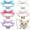 Blue, variant on 2 Pcs Dog Cat Pearl Collar Necklace with Rhinestone Bone, Shiney Fancy Cat Wedding Collar Jewelry for Cat Puppy Dogs Pet Various Color Set