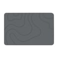 thumbnail image 2 of SugarBloom Diatomite Bath Mat, 23.6x15.4 inch Quick Drying Super Absorbent Shower Mat, Non-Slip Stone Bathroom Floor Mat for Bath Tub,Dark Gray, 2 of 9