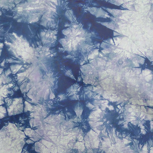 oneOone Polyester Spandex Blue Fabric Asian Tie & Dye Craft Projects Decor Fabric Printed By The Yard 56 Inch Wide
