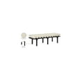 thumbnail image 2 of Meridian Furniture Landon Vegan Leather Bench, Cream, 2 of 9