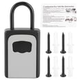 thumbnail image 2 of Key Lock Box, Key Lock Alloy Household Key Box Wall Password Lock Box  For Outdoor Use For Business Travel, 2 of 8