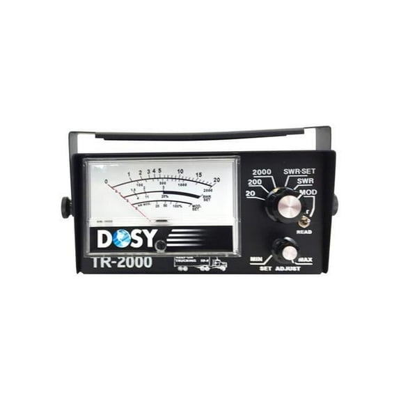 Dosy TR2000 2000W Inline SWR & Modulation Meter with Mounting Bracket