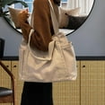thumbnail image 4 of Bolso de hombro grande, cartera, bolso de mano, bolso de viaje para mujer blanco, 4 of 9
