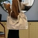 thumbnail image 3 of Bolso de mano para mujer con múltiples bolsillos, bolsos de hombro para damas y niñas, bolso grande, bolso informal con cremallera, bolso blanco Baoblaze Bolso de mujer, 3 of 8