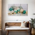 thumbnail image 3 of Elephant Stock Beach Concept Spa Wall Art - Horizontal Multi Panel Canvas - Spa Wall Decor - Wellness Multi Panel - Teal And Blue Decor - 45" x 28", 3 of 8