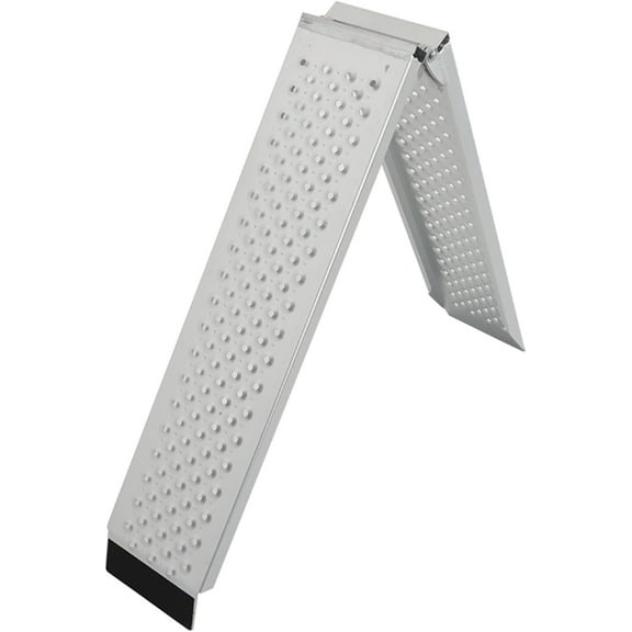 SHZAITOR1 Pcs 600 Lbs 76 x 8.27 inches Load-Bearing Aluminum Loading Ramp Motorcycle Ramp for Lightweight ATV UTV, Dirt Bikes, Tractors, Town Motors, Snow Blowers Pickup, etc