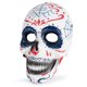 thumbnail image 1 of Máscara de calavera mexicana para el Día de los Muertos, Halloween, Cosplay, color blanco, 1 of 5