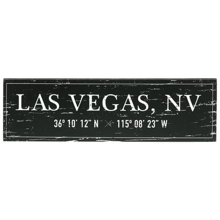 Barnyard Designs Las Vegas, NV City Sign Rustic Vintage Wood Wall Art Home Decor 17” x