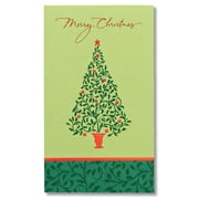 American Greetings Christmas Money Gift Card Holder Cards with Foil, 6-Count (Christmas Tree)