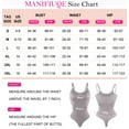 thumbnail image 7 of MANIFIQUE 3 Packs Women's Shapewear Bodysuit Tummy Control Body Shaper Waist Snatching Body Suit Thong, 7 of 7