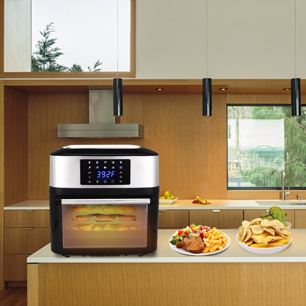Lowestbest Electric Hot Air Fryers Oven, Air Fryer Oil-Free, 1800W 16L Air Deep Fryer, 8 Presets Electric Air Fryer, Oilless Cooker for Roasting, LED Touch Screen Control, Black Lowestbest Electric Hot Air Fryers Oven, Air Fryer Oil-Free, 1800W 16L Air Deep Fryer, 8 Presets Electric Air Fryer, Oilless Cooker for Roasting, LED Touch Screen Control, Black