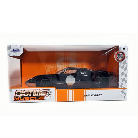 Jada Toys Bigtime Muscle Series: 2005 Ford GT Sport Car (Black) 1/24 Scale