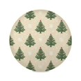 thumbnail image 2 of 15.4" Round Placemat Set of 1 Polyester Fabric Place Mats Non-Slip Dining Kitchen Table Mats for Kitchen Party Decor Motifs Christmas Tree Pattern, 2 of 5