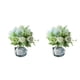 thumbnail image 4 of Flores artificiales Matsuzay 2 piezas Verde peonía+negro, 4 of 6