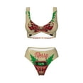 thumbnail image 4 of Rocae Christmas Vintage Red Truck for Bikini Set for Women Two Piece Sexy High Swimsuits Split Crossover Bikini, 4 of 9