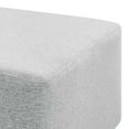thumbnail image 5 of Callum Large 28" Square Woven Heathered Fabric Upholstered Ottoman, 5 of 9