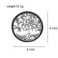 thumbnail image 5 of Broche Bijoux pour Femmes Hommes, Broche Classique en Acier Inoxydable Arbre de Vie pour Robe de Mariée Ou Fête, 1 Pce-Argent, 5 of 5