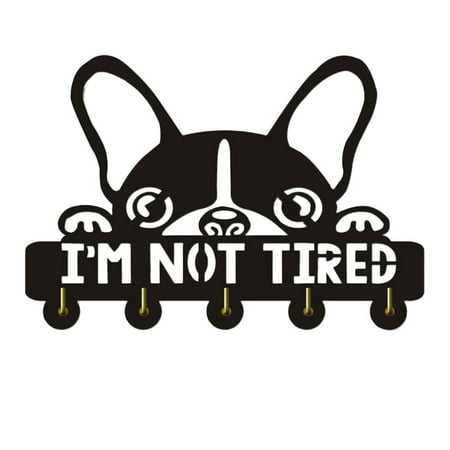 

Boston Terrier Shape Kitchen Door Wall M Not Tired Wooden Hook Pug Hanger Keys Pockets Holder