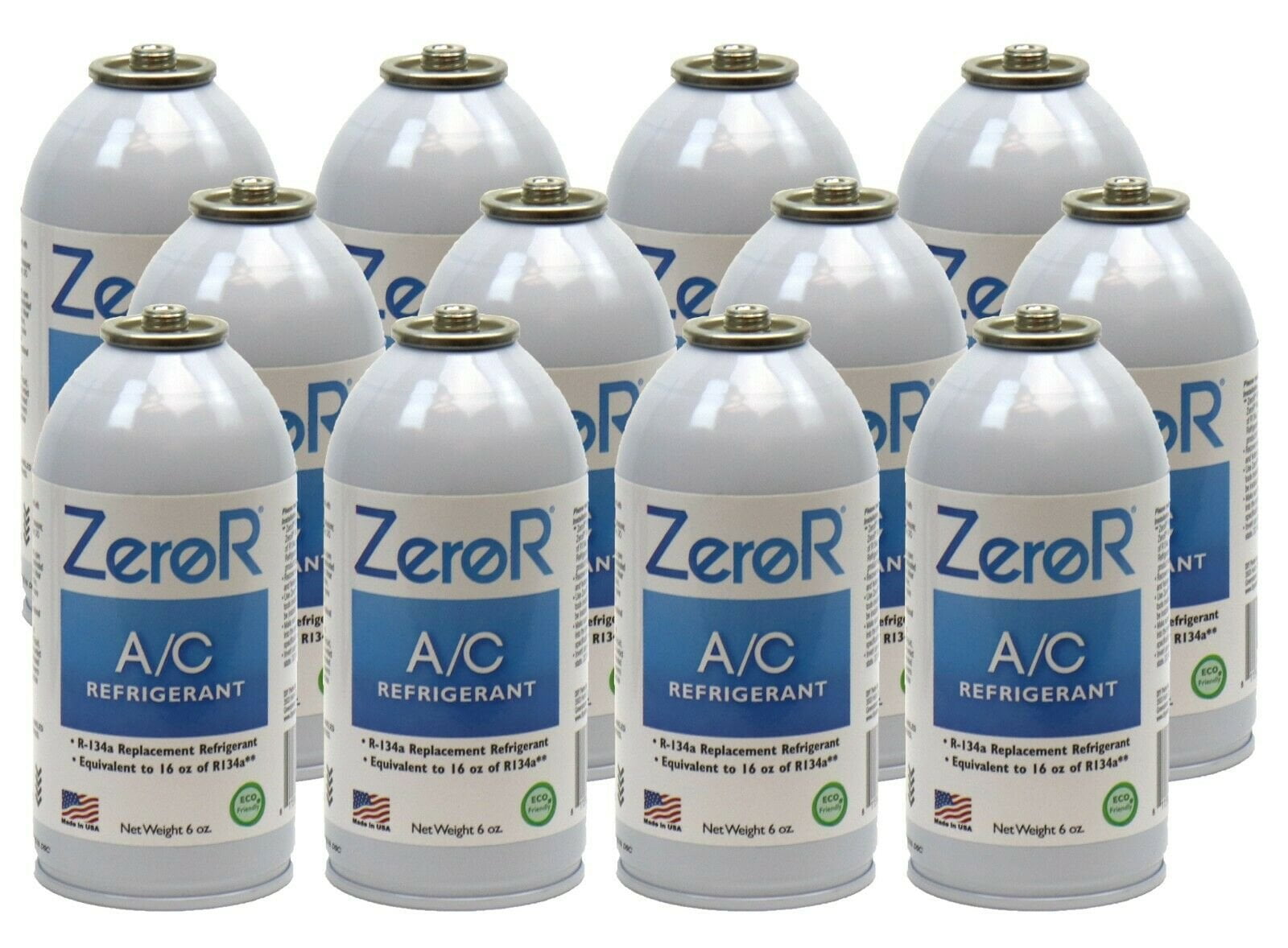 ZeroR® Car AC Refrigerant r134a can, Alternative r134a 12