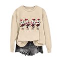 thumbnail image 7 of Yertdoel Christmas Sweatshirts for Women Fashion Print Round Neck Loose Pullover Top Fall Winter Holiday Comfy Casual Shirts, 7 of 7