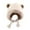 Beige, variant on Luxalzxs Cute Plush Faux Fur Animal Hat Cap with Ear Flaps Soft Warm Fuzzy Bear Ear Hats Winter Hat Beanie for Women Girl