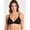 Black, variant on White Bras for Women Seamless Sexy Deep V French Triangle Cup Soft Low Impact Wirefree Braletts