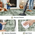 thumbnail image 2 of BERTHMEER 2'x8' Abstract Runner Rugs Contemporary for Hallway Entryway Entrance Bathroom Bedroom Kitchen Non Slip Washable Modern Indoor Runner Rugs,Green, 2 of 5