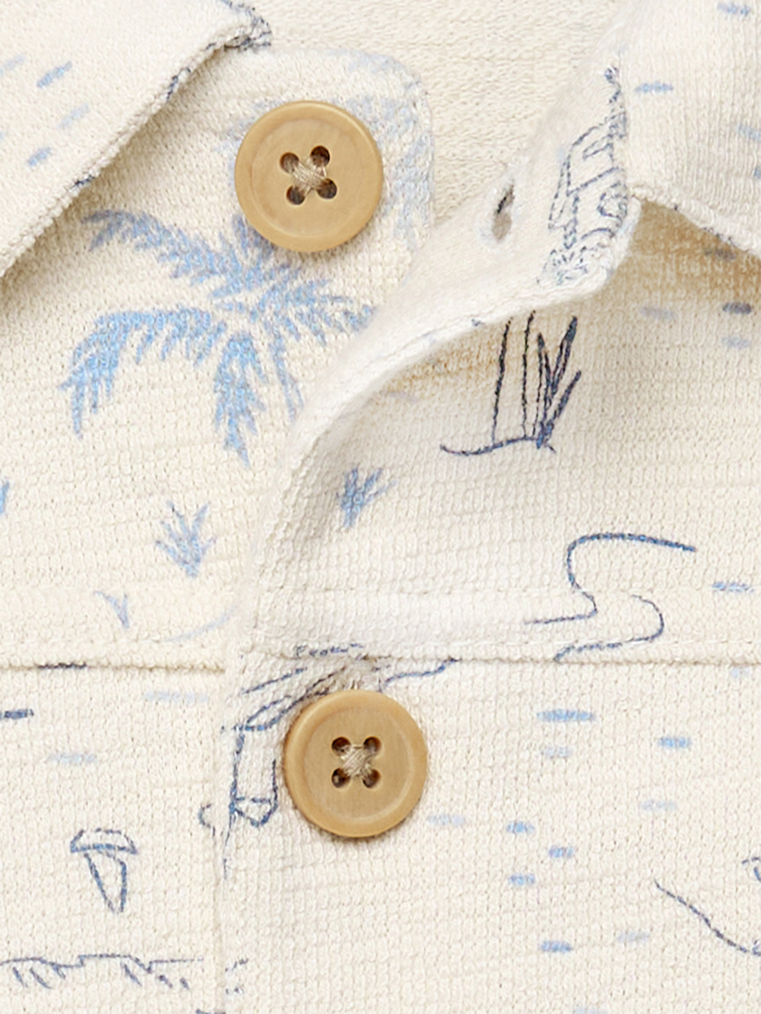 Modern Moments By Gerber Baby Boy Collar Shirt and Short Outfit Set, 2-Piece, 0/3 Months - 24 Months