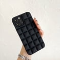 thumbnail image 4 of 3D Celosía Mate A Cuadros De Goma Suave Gel De Silicona Funda Para Teléfono Para iPhone 11 12 13 Pro Max Cubierta Trasera, 4 of 4