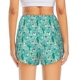 thumbnail image 4 of Goofa Alapaca in Boho Printed Women 2 in 1 Running Shorts,Quick Dry Athletic Workout Shorts,High Waisted Athletic Shorts with Liner Pockets-, 4 of 9
