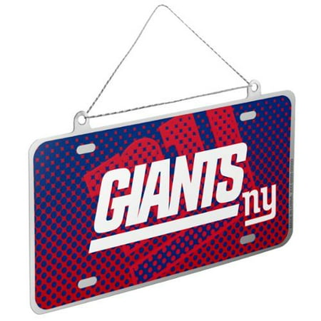 new york giants official nfl 4 inch x 2 inch metal license wheelchair christmas ornament