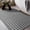 Dark Gray Light Gray, variant on Bathroom Rugs 16" x 24", Ultra Thin Checkered Weave Bath Mat - Soft Absorbent Quick Dry Bath Mat, Machine Washable Non Slip Bath Rugs for Bath, Shower and Tub, Black White