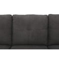 thumbnail image 4 of Pon Living Furniture 97"w L Shaped Sectional Sofa SET, Right Hand Facing - Dark Brown, 4 of 9