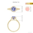 thumbnail image 4 of ANGARA Natural 1.45 ct Tanzanite Twist Rope Split Shank Ring in 14K Yellow Gold for Women (Size-7mm) | December Birthstone, Birthday, Anniversary, Jewelry Gift for Women | Natural Tanzanite Ring, 4 of 9
