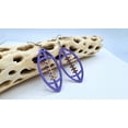 thumbnail image 6 of Mall of Style - Football Earrings for Women - Football Jewelry - Football Fan Jewelry (Iris Violet), 6 of 8