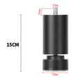 thumbnail image 6 of 4 Pieces M10 Thread Bed Frame Legs Alloy Sofa Legs for Cabinets Sofas Beds Black 15cm, 6 of 6