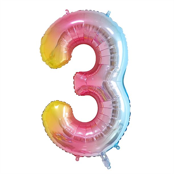 Mylar shop number balloons