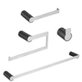 thumbnail image 2 of Jerry Guo Modern 4 Piece Bathroom Hardware Set Black, 2 of 5