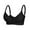 Black, variant on Jelly Front Closure Bras for Women No Underwire Comfort Convenient Seamless Supportive Mastectomy Bralettes with Wide Adjustable Straps Wirefree Support